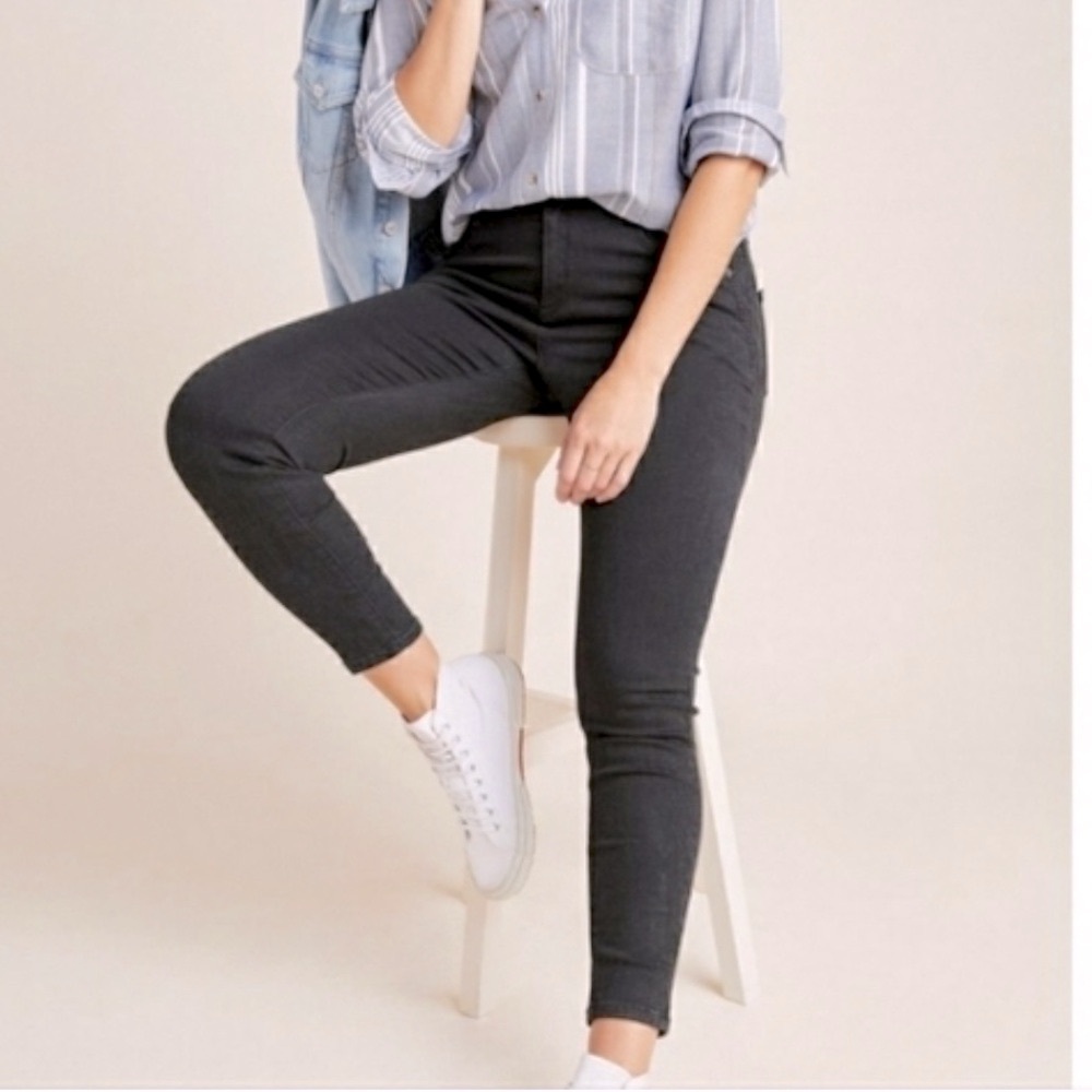 Anthropologie Pilcro and The Letterpress High Rise Denim Slim Jeans, Size 28
